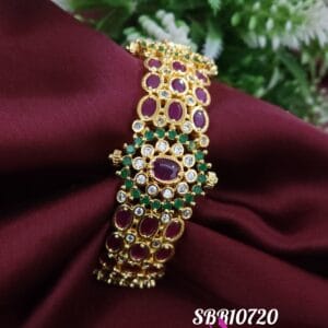 Ruby and CZ stone Bangles