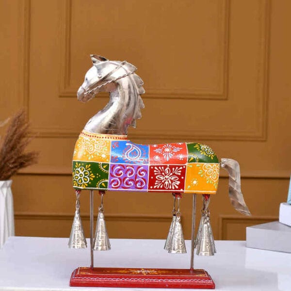 Iron Metal Horse Bell Doll