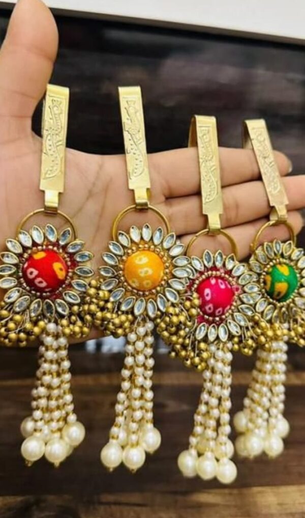 Kundan studded Satka's key Chain