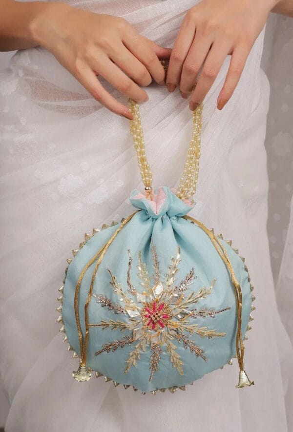 Gota Work Potli bags for indian wedding ceremonies - Image 3