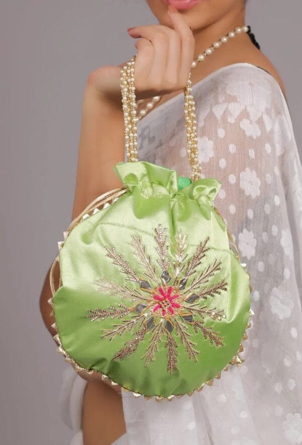 Gota Work Potli bags for indian wedding ceremonies - Image 4